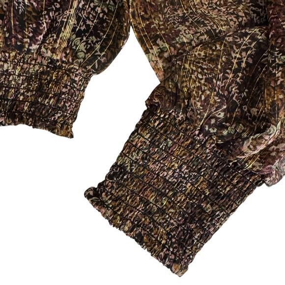 Allison New York Black and Gold Two Piece Mini Skirt Set Size XS - Picture 8 of 16